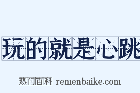 玩的就是心跳是什么意思的图片